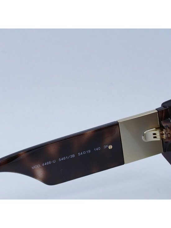 Versace VE4466U 54613B Sunglasses Havana Geometric Frame, Brown Gradient Lenses main image 10